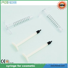 disposable plastic syringe for cosmetic
